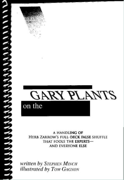Gary Plants - Gary Plants On The Zarrow Shuffle