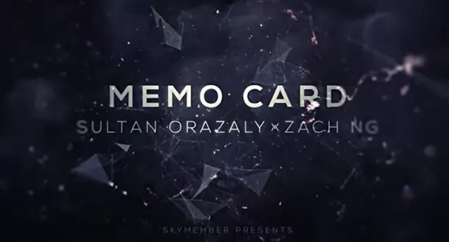 Memo Card (online instructions) by Sultan Orazaly feat Zach Ng