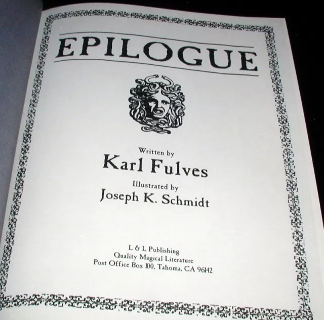 Epilogue By Karl Fulves (PDF download now)