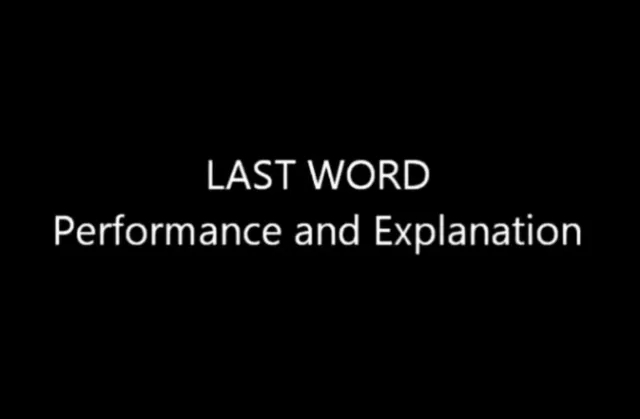 Last Word by Justin Miller
