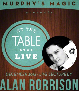 At the Table Live Lecture - Alan Rorrison