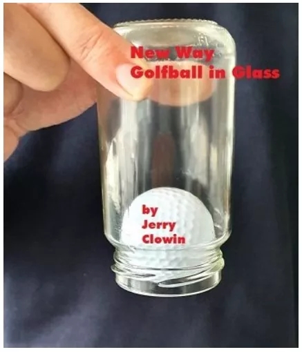New Way Golf Ball in Glass by Jerry Clowin