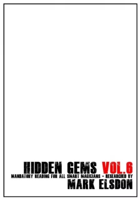 Hidden Gems 6 By Mark Elsdon