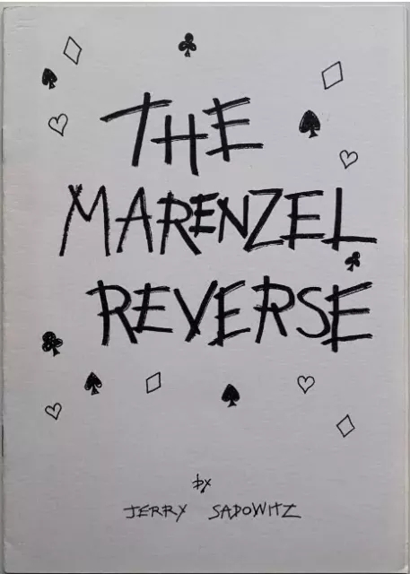 Jerry Sadowitz - The Marenzel Reverse By Jerry Sadowitz
