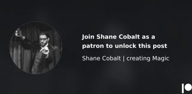 Patreon Membership by Shane Cobalt