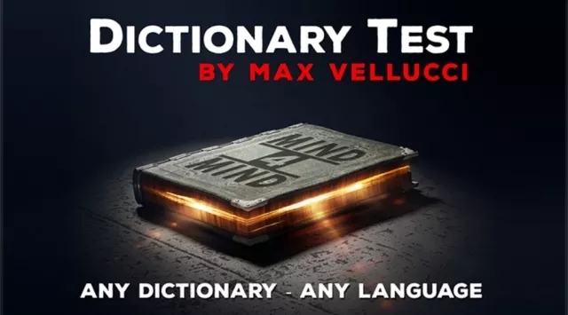 Dictionary Test by Max Vellucci