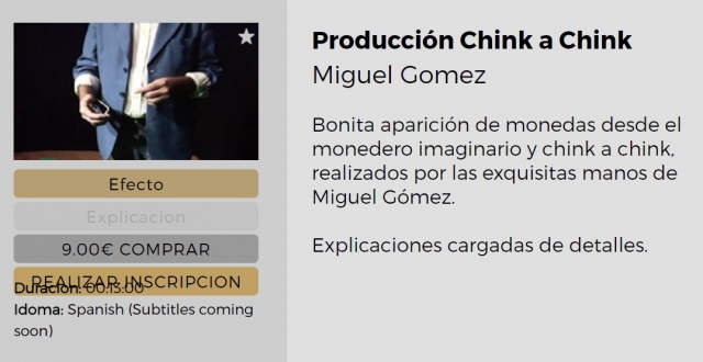 Producción Chink a Chink by Miguel Gomez