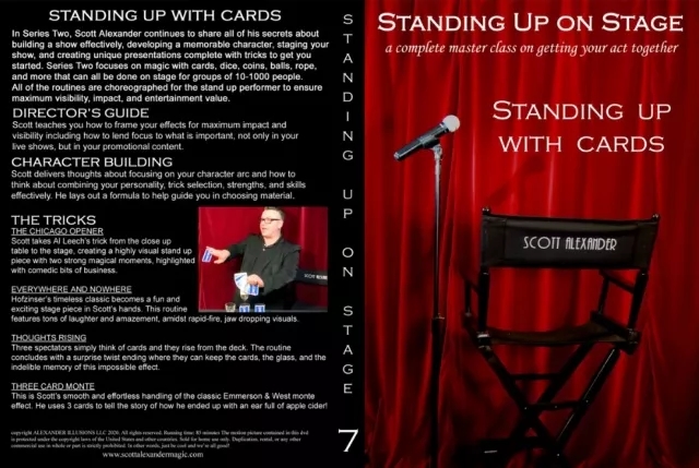 Standing Up On Stage Volume 7 Standing Up With Cards by Scott Al