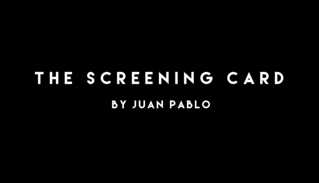 Virtual Cards Across AKA The Screening Card by Juan Pablo