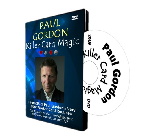 PAUL GORDON'S NEW (JAN 2019) DVD - KILLER CARD MAGIC CONTAINS 25