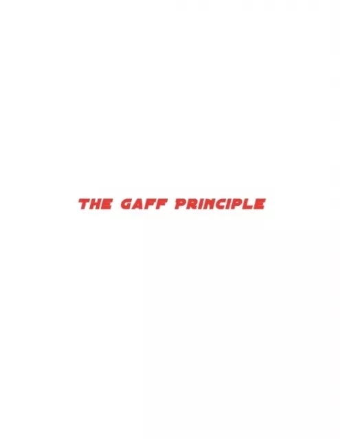 The Gaff Principle - Home Made Gaff Cards. By Omry Ishai