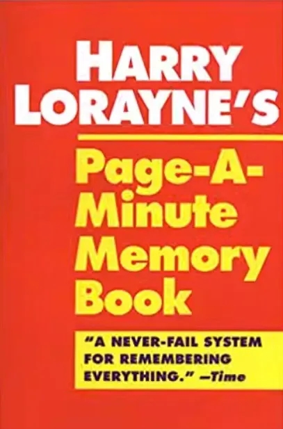 Page-a-Minute Memory by Harry Lorayne