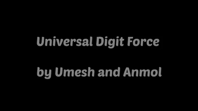 Universal Digital Force by Umesh video (Download)