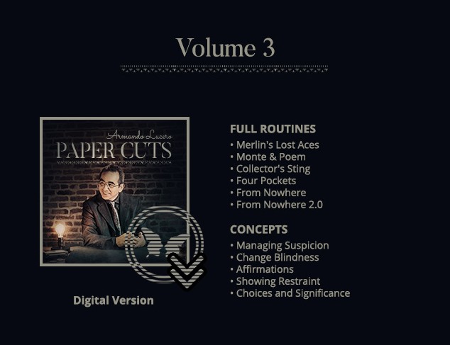 Paper Cuts Volume 3 by Armando Lucero