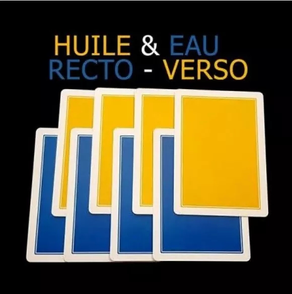 Huile et Eau RECTO-VERSO By Philippe Molina