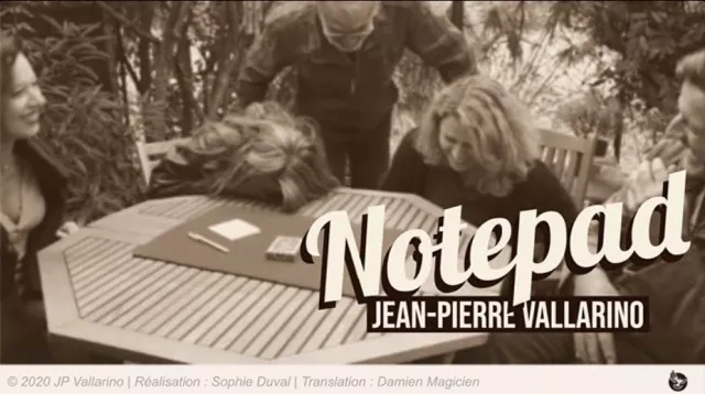 THE NOTEPAD (online instructions) BY JEAN-PIERRE VALLARINO