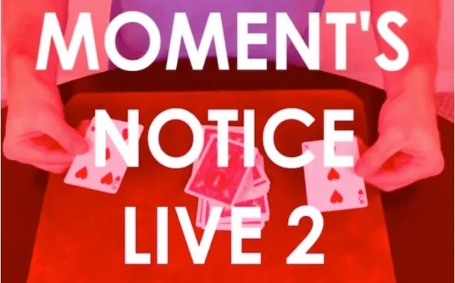 MOMENT'S NOTICE LIVE 2 by Cameron Francis