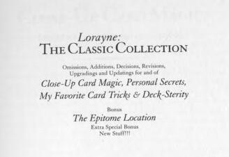 Harry Lorayne - Classic Collection Volume 1