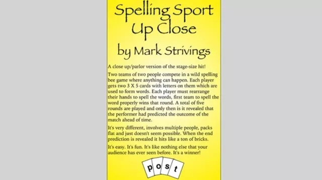 SPELLING SPORT CLOSE -UP by Mark Strivings (ALL files)