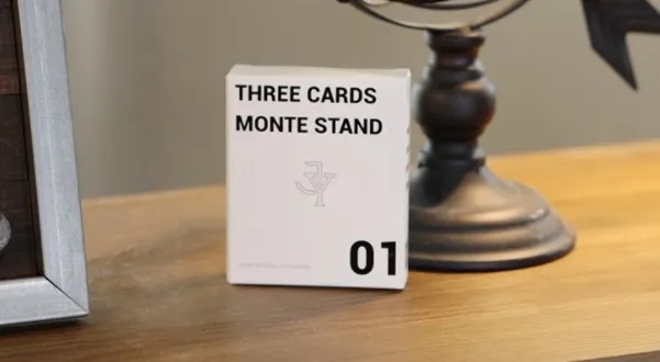 Three Cards Monte Stand (Online Instruction) by Jeki Yoo