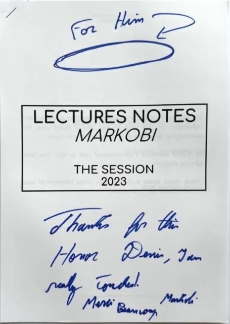 Lecture Notes The Session by Markobi