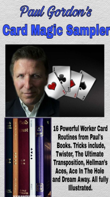 Paul Gordon's Card Magic Sampler e-book - 16 powerful workers