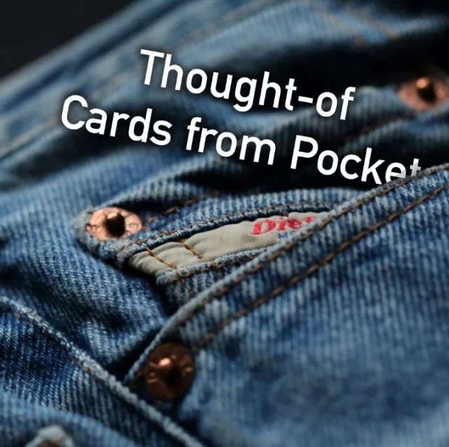 Thought-of Cards From Pocket by Richard Osterlind