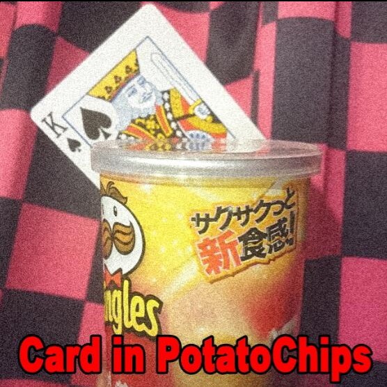 Card in Potato Chips by Tejinaya