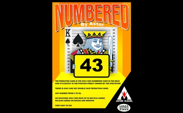 NUMBERED by Astor (instructions + number selector) (Strongly rec