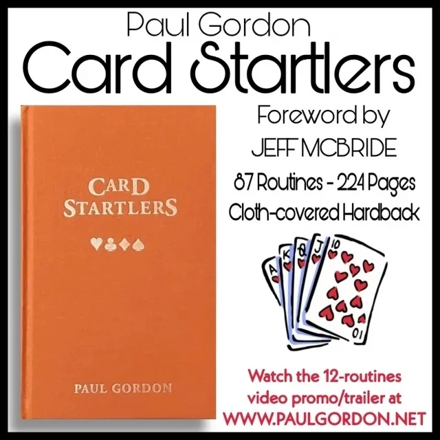 Paul Gordon's Card Startlers - New Blockbuster Hardback Book for