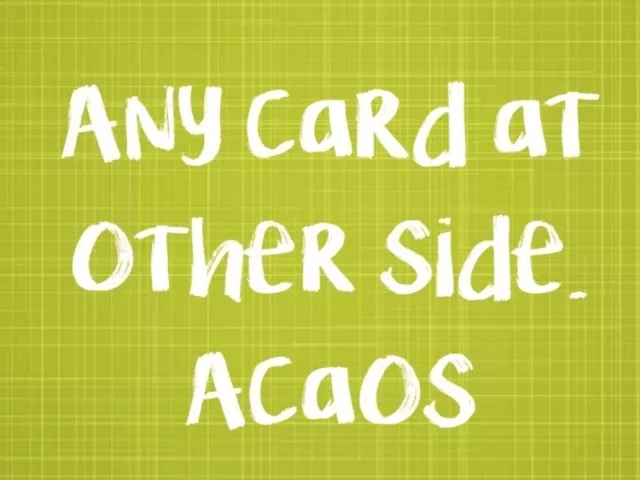 Any Card at Other Side (ACaOS) by Aimar García Attis (Video + PD