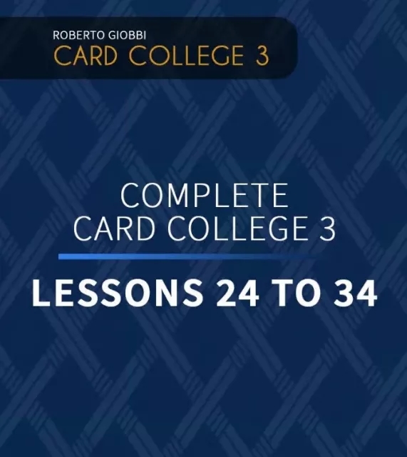 Roberto Giobbi - The Complete Card College 3 - Personal Instruct