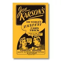 World's Fastest Card Trick by Joe Karson - Book