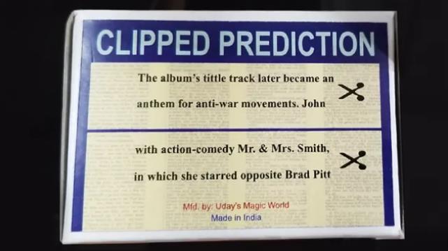 CLIPPED PREDICTION (Lennon/Brad Pit) by Uday