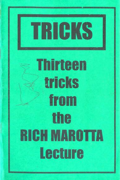 Rich Marotta - Tricks - Click Image to Close