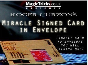 Roger Curzon - Miracle Signed Card in Envelope - Click Image to Close