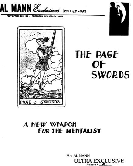 Al Mann - Page Of Swords - Click Image to Close