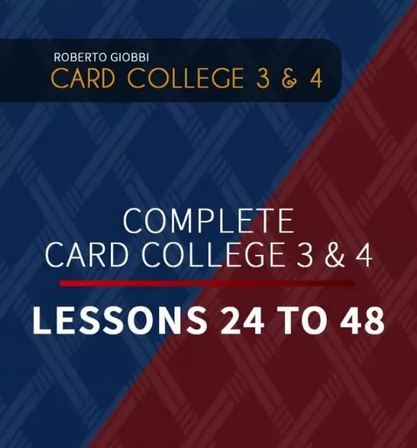 Roberto Giobbi - The Complete Card College 3 & 4 - Personal Inst - Click Image to Close