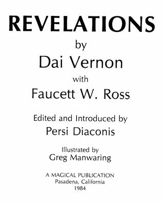 Dai Vernon - Revelations - Click Image to Close