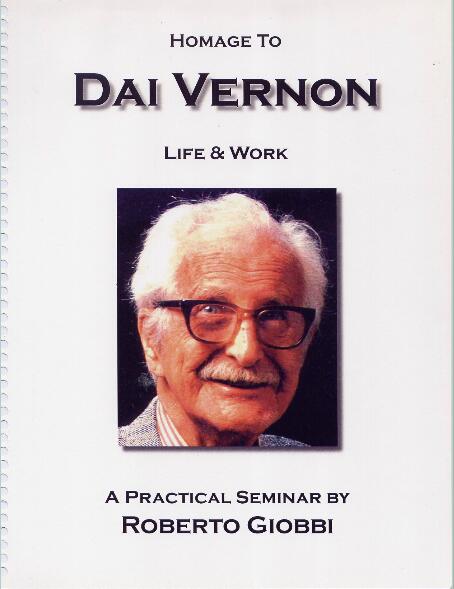 Roberto Giobbi - Homage to Dai Vernon Life and Work - Click Image to Close