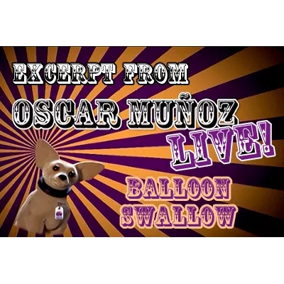 Balloon Swallow by Oscar Munoz (Excerpt from Oscar Munoz Live) v