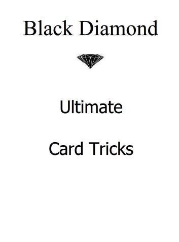 Black Diamond - Ultimate Card Tricks - Click Image to Close