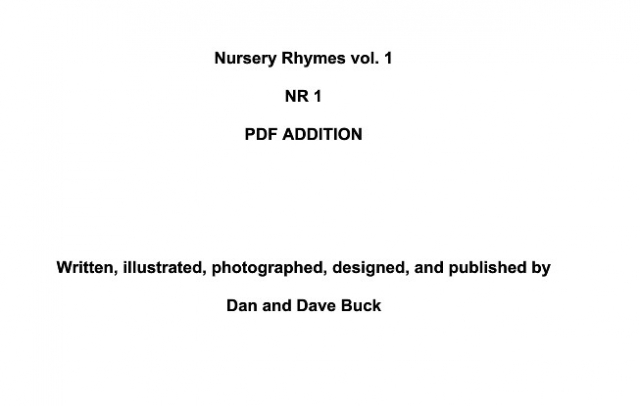 Nursery Rhymes Vol.1 - Dan and Dave Buck - Click Image to Close