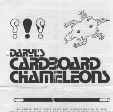 Daryl - Cardboard Chameleons - Click Image to Close