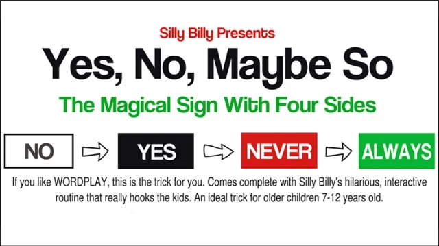 Yes, No, Maybe So by Silly Billy - Click Image to Close
