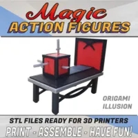 Origami Illusion - 3D Printable Action figure - Click Image to Close