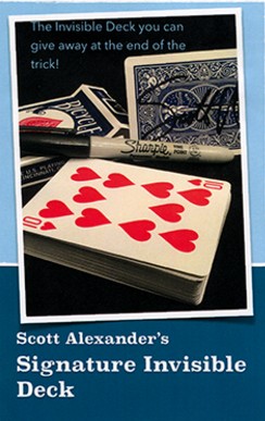 Signature Invisible Deck by Scott Alexander - Click Image to Close