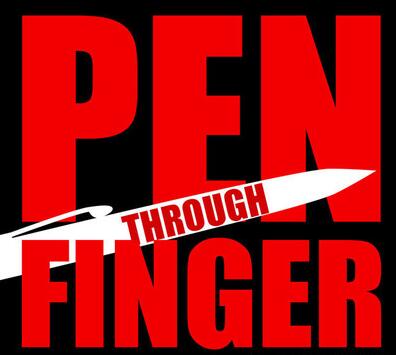 Matthew Johnson - Pen Through Finger - Click Image to Close