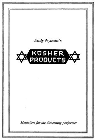 Andy Nyman - Kosher Products - Click Image to Close