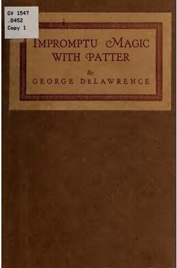 George DeLawrence - Impromptu Magic with Patter - Click Image to Close